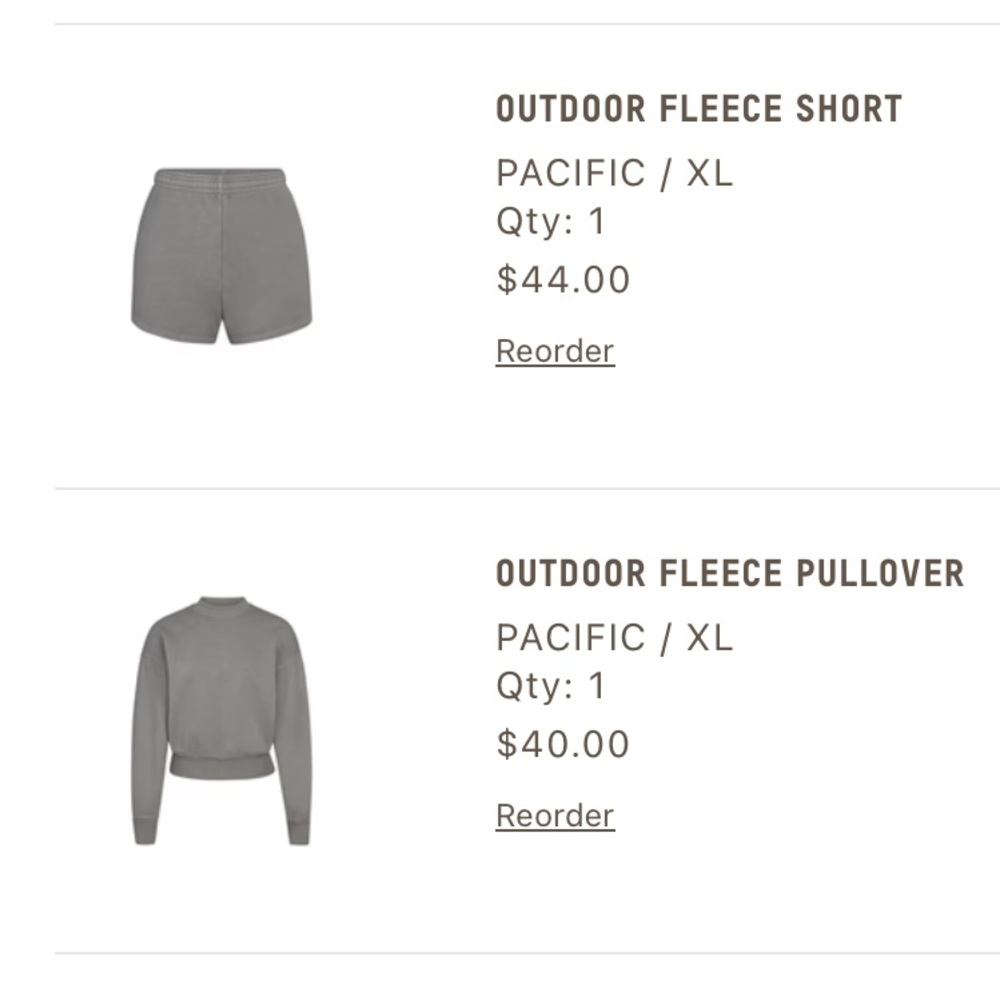 Skims Outdoor Fleece Set